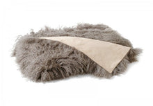 Load image into Gallery viewer, Mongolian Sheep Wool Bed Real Fur Throw Blanket
