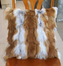 Load image into Gallery viewer, Genuine Fox Fur Pillow Cushion