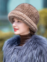 Load image into Gallery viewer, Ladies Mink Fur Bucket Hat