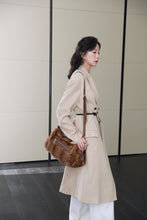 Load image into Gallery viewer, Ladies Mink Fur Handbag with Leopard Print