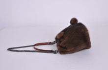 Load image into Gallery viewer, Ladies Mink Fur Shoulder Bucket Bag
