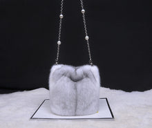 Load image into Gallery viewer, Ladies Mink Fur Shoulder Bucket Bag