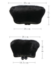 Load image into Gallery viewer, Mink Fur Ladies Clutch Party Bag in Black