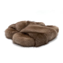 Load image into Gallery viewer, Mink Sandals Fur Flat Slides