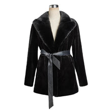 Load image into Gallery viewer, Black Blackglama Real Mink Blazer Coat

