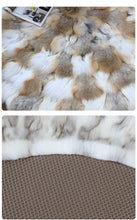 Load image into Gallery viewer, Round Circular Fox Fur Rugs