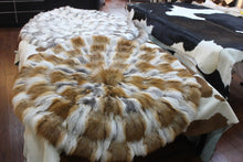 Load image into Gallery viewer, Round Circular Fox Fur Rugs Carpets