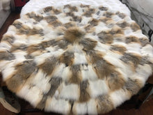 Load image into Gallery viewer, Round Circular Fox Fur Rugs Carpets