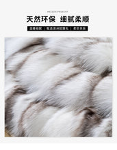 Load image into Gallery viewer, Round Real Saga Fox Fur Rugs Carpets