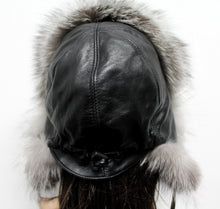 Load image into Gallery viewer, The Ladies Fox Fur Pilot Trapper Hat