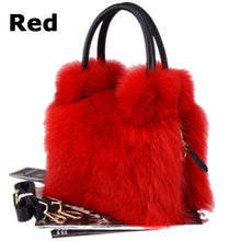 Load image into Gallery viewer, Women's Fox Fur Handbag