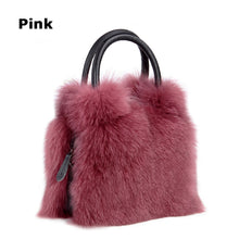 Load image into Gallery viewer, Women's Fox Fur Handbag