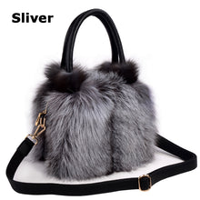 Load image into Gallery viewer, Women's Fox Fur Handbag
