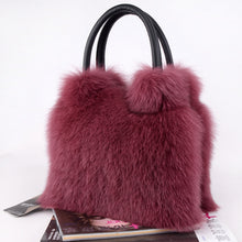 Load image into Gallery viewer, Women's Fox Fur Handbag