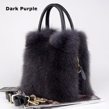 Load image into Gallery viewer, Women's Fox Fur Handbag