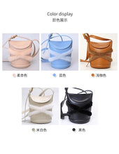 Load image into Gallery viewer, Women Lambskin Leather and Mink Fur Shoulder Bag