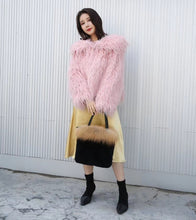 Load image into Gallery viewer, Women's Fox and Mink or Rabbit Fur Tote Bag