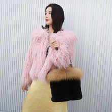 Load image into Gallery viewer, Women's Fox and Mink or Rabbit Fur Tote Bag