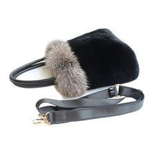 Load image into Gallery viewer, Women's Fox and Mink or Rabbit Fur Tote Bag