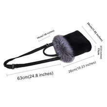 Load image into Gallery viewer, Women's Fox and Mink or Rabbit Fur Tote Bag