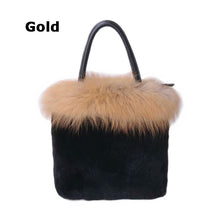 Load image into Gallery viewer, Women's Fox and Mink or Rabbit Fur Tote Bag
