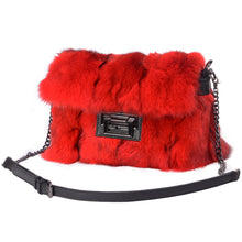 Load image into Gallery viewer, Red Fox Fur Clutch Bag Handbag