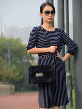 Load image into Gallery viewer, Womens Fox Fur Clutch Bag Handbag