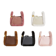Load image into Gallery viewer, Womens Mink Fur Leather Bag