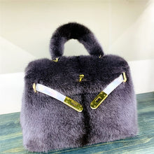 Load image into Gallery viewer, Womens Real Mink Fur Mini Kelly Bag