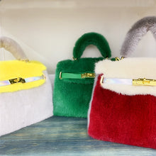 Load image into Gallery viewer, Womens Real Mink Fur Mini Kelly Bag