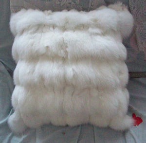 Genuine Fox Fur Pillow Cushion