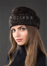 Load image into Gallery viewer, Womens Brown Persian Lamb Swakara Karakul Astrakhan Cossack Hat Cap Customized logo Karakul Hat for Sale Fur Hat for Sale
