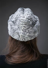 Load image into Gallery viewer, Womens Grey Persian Lamb Swakara Karakul Astrakhan Cossack Hat Cap Sheep Fur Hat Wholesale Trendy Karakul Cap Online
