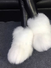 Load image into Gallery viewer, Autumn Winter New Style Fox Fur Flat Warm Fur Boot Fur-lined Short Snow Boots fox Fur Boots for Women&#39;s

