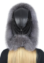Load image into Gallery viewer, Winter Bomber Trapper fox Hat Hats Plush Earflap Russian Women&#39;s Trapper Aviator Pilot Hat Best Ushanka Hats with fox Tail
