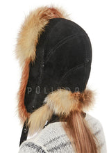 Load image into Gallery viewer, Red Fox Fur Hats Women&#39;s Best Russian Ushanka Russian Ushanka Aviator Trapper Snow Skiing Hat Caps Earflap Winter
