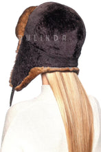 Load image into Gallery viewer, Rex Rabbit Fur Shearling Mouton Sheepskin Trapper Hat Ushanka Aviator Hat Luxury Soft Fluffy Natural Rex Rabbit Fur Hat

