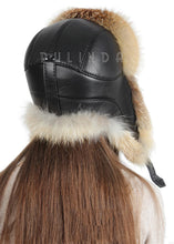 Load image into Gallery viewer, Autumn and Winter 2025 New Ushanka Natural Fox Fur Russian Hat Fox Fur Hat Dome Mongolian Hat
