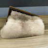 Women's 100% real mink fur hand bag, Mink fur handbang for sale, Sheepskin bag for sale