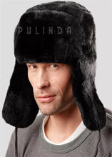 Load image into Gallery viewer, Sheared Beaver Full Fur Trapper Hat for Men Beaver Felt Top Hat Factory Price Fashionable Winter Warm Luxury Fur Hat for Men
