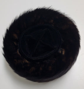 Shtreimel Hat Streimel Jewish Fur Hat Dark Color