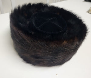 Shtreimel Hat Streimel Jewish Fur Hat Dark Color