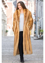 Load image into Gallery viewer, Womens Real Saga Red Fox Fur Coat
