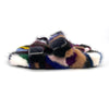 Multicolor Mink Sandals Shoes Fur Slippers Slides Fur Sliders Flip Flops