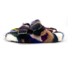 Load image into Gallery viewer, Multicolor Mink Sandals Shoes Fur Slippers Slides Fur Sliders Flip Flops

