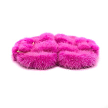 Load image into Gallery viewer, Real Mink Sandals Mink House Slippers Fur Slides
