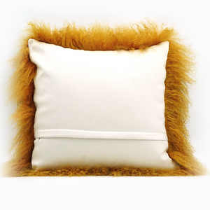 Mongolian Sheep Wool Bed Real Fur Pillow Cushion