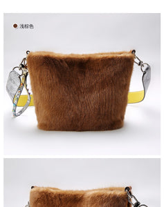 Ladies Mink Fur Shoulder Bag