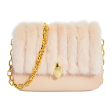 Load image into Gallery viewer, Real Mink Fur Square Bag
