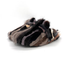Load image into Gallery viewer, Mink Fur Mule Slippers Clog Slides Flat Slippers
